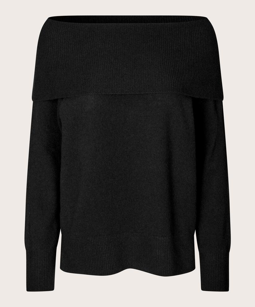 Floraia Woolen Jumper, Black
