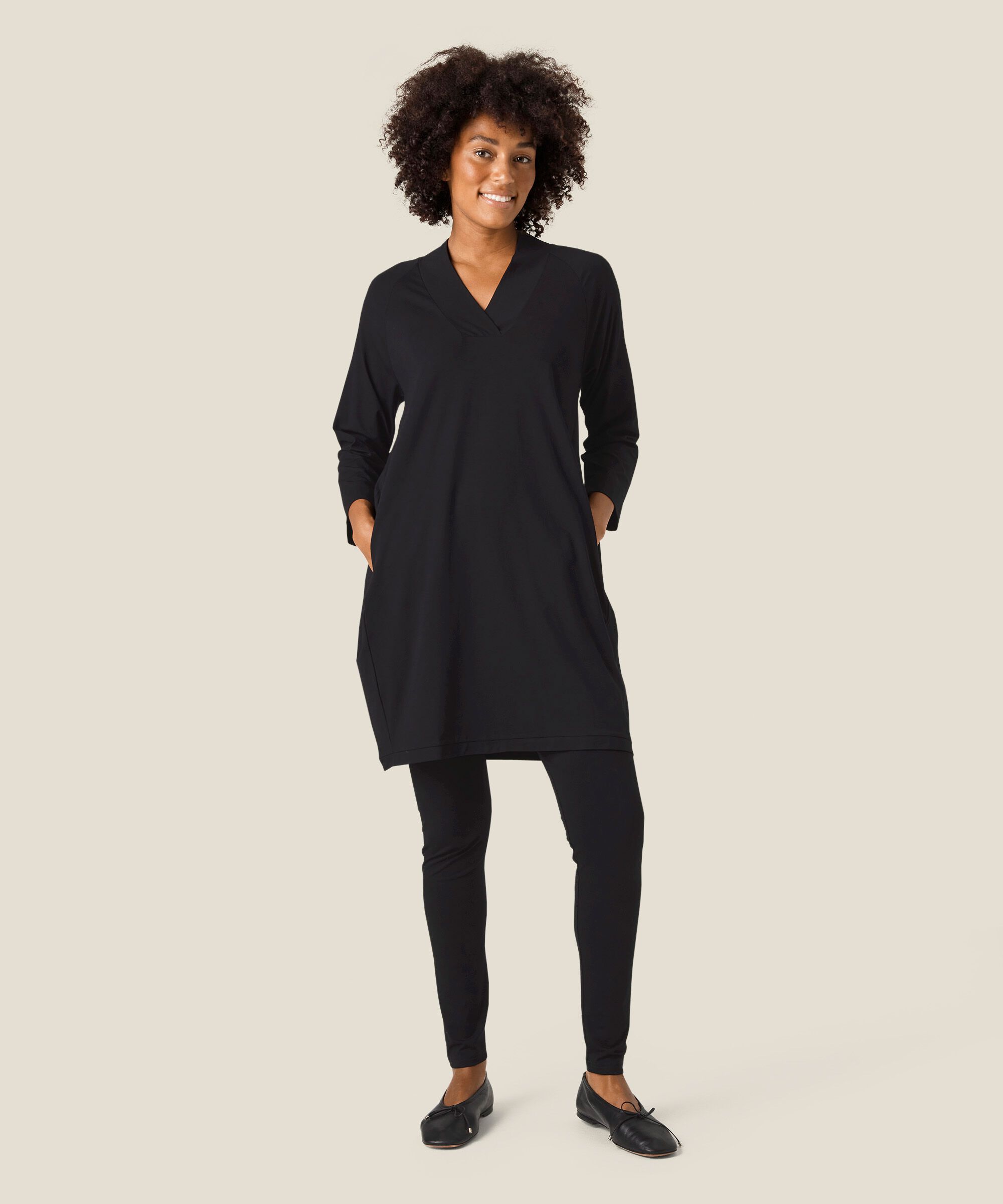 Gritta JERSEY Tunic, Black