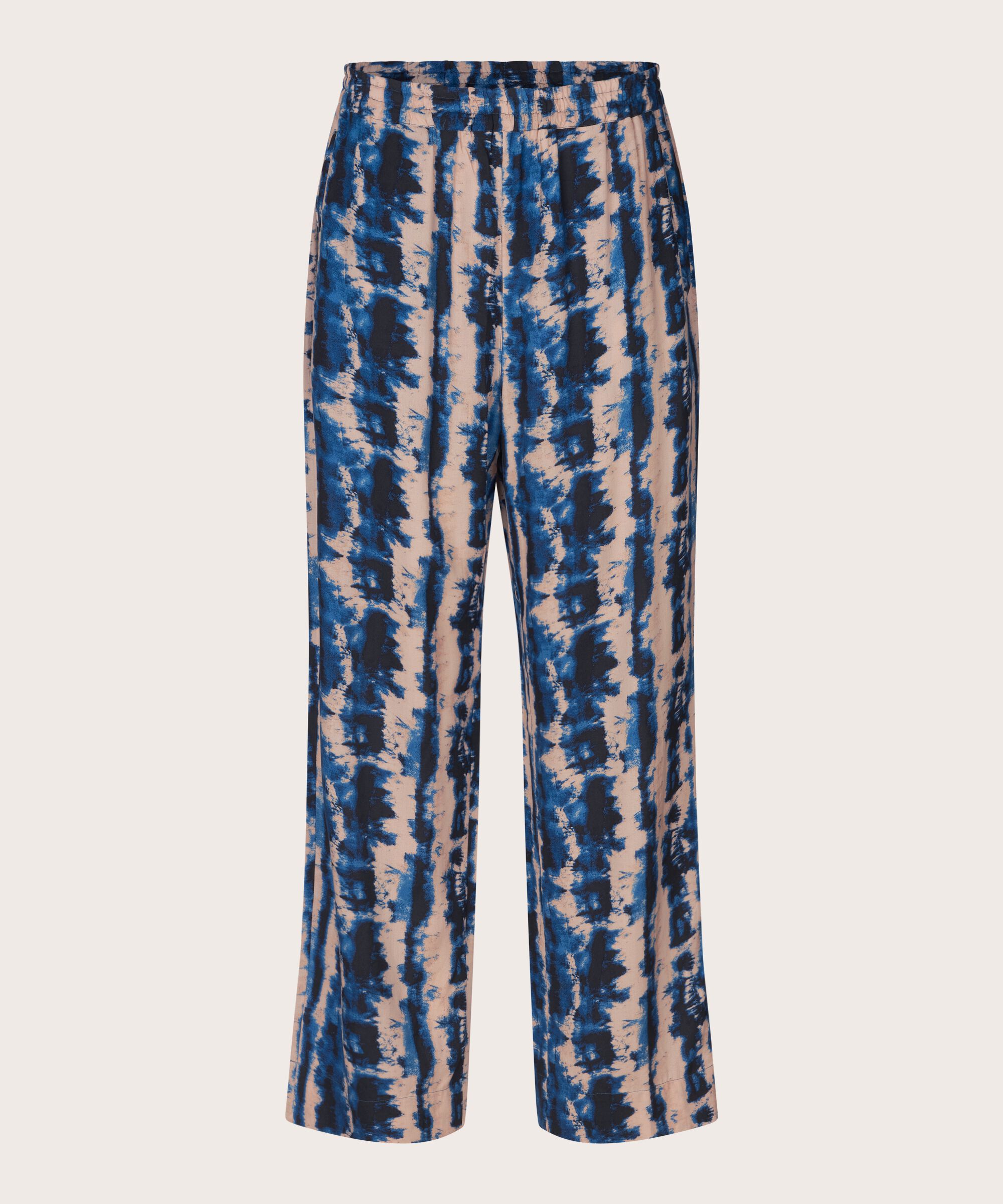 Peonos Trousers, Navy Peony