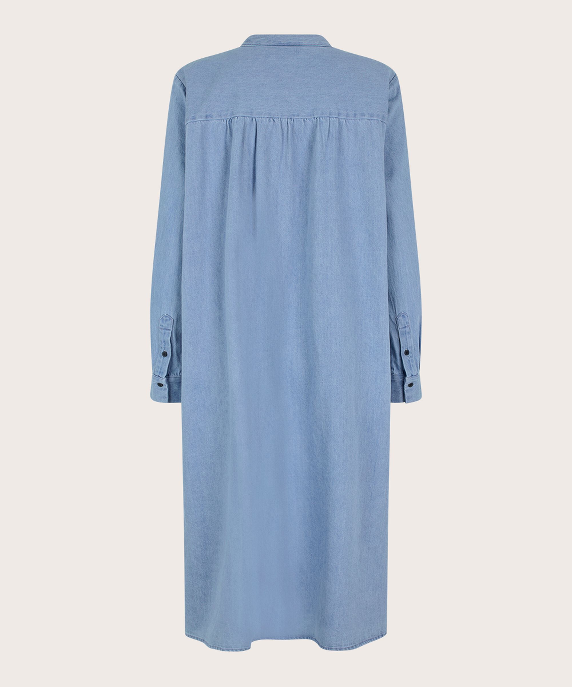Naja Denim Shirt Dress, Light Denim