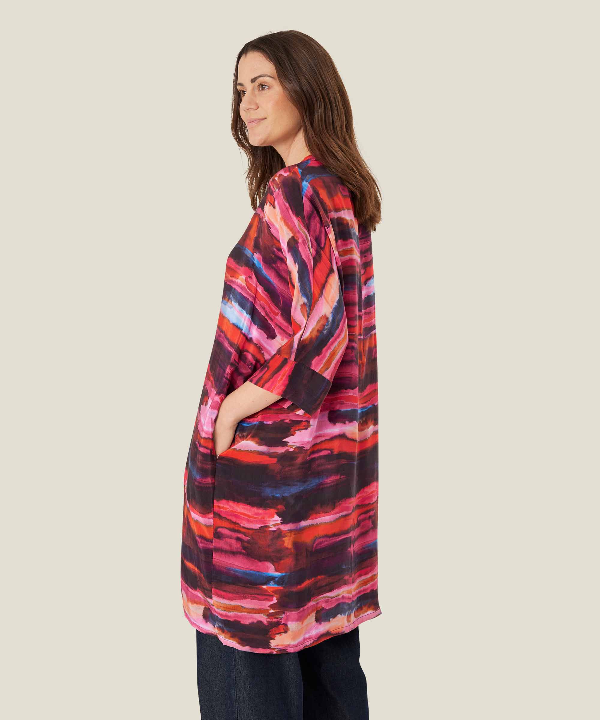 Iosetta Shirt Dress, Sun Tomato