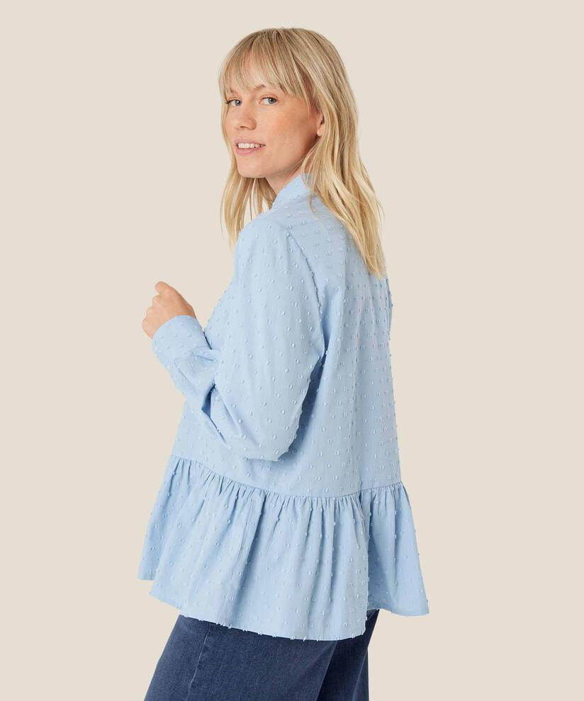 Idana Shirt, Blue Fog