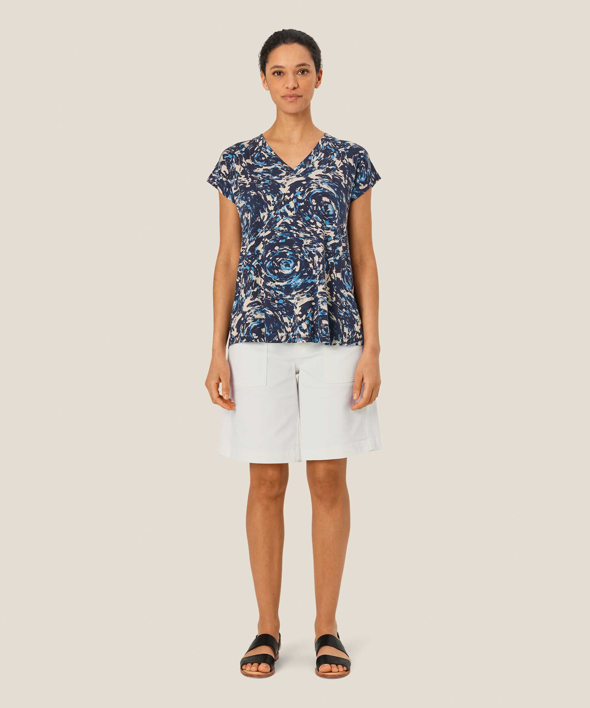 Efa JERSEY Top, Cendre Blue