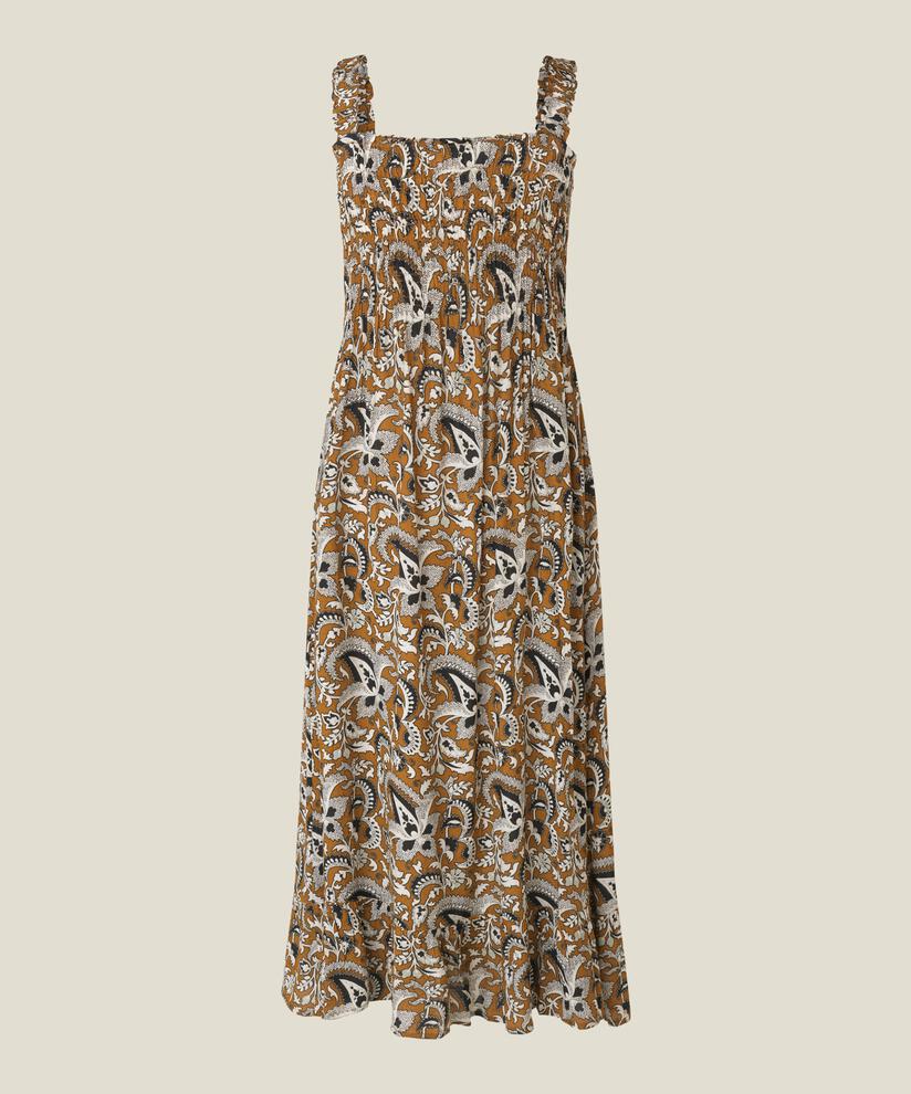NISENI DRESS, Bronze Brown, hi-res