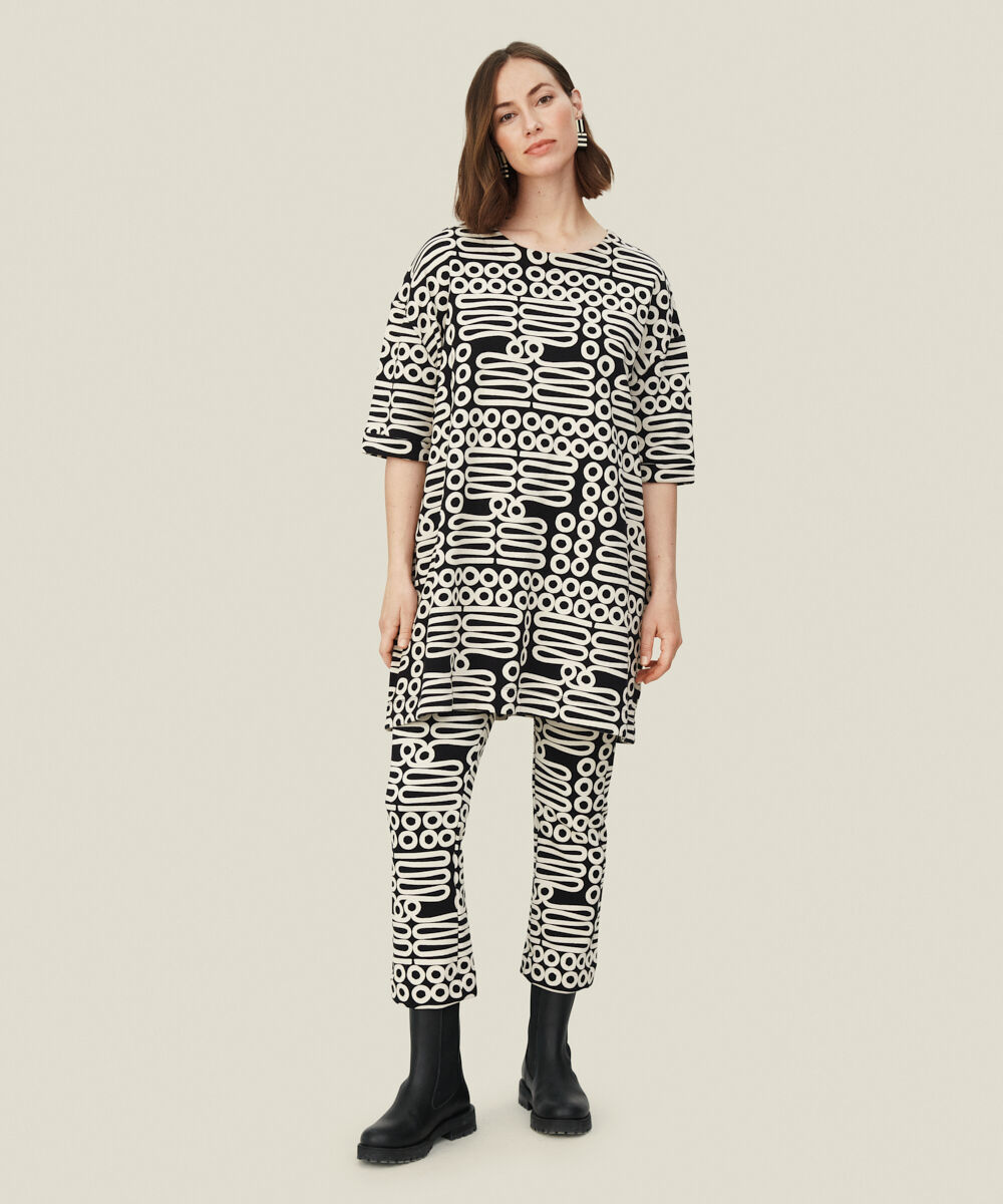 GASLA JERSEY TUNIC, Black