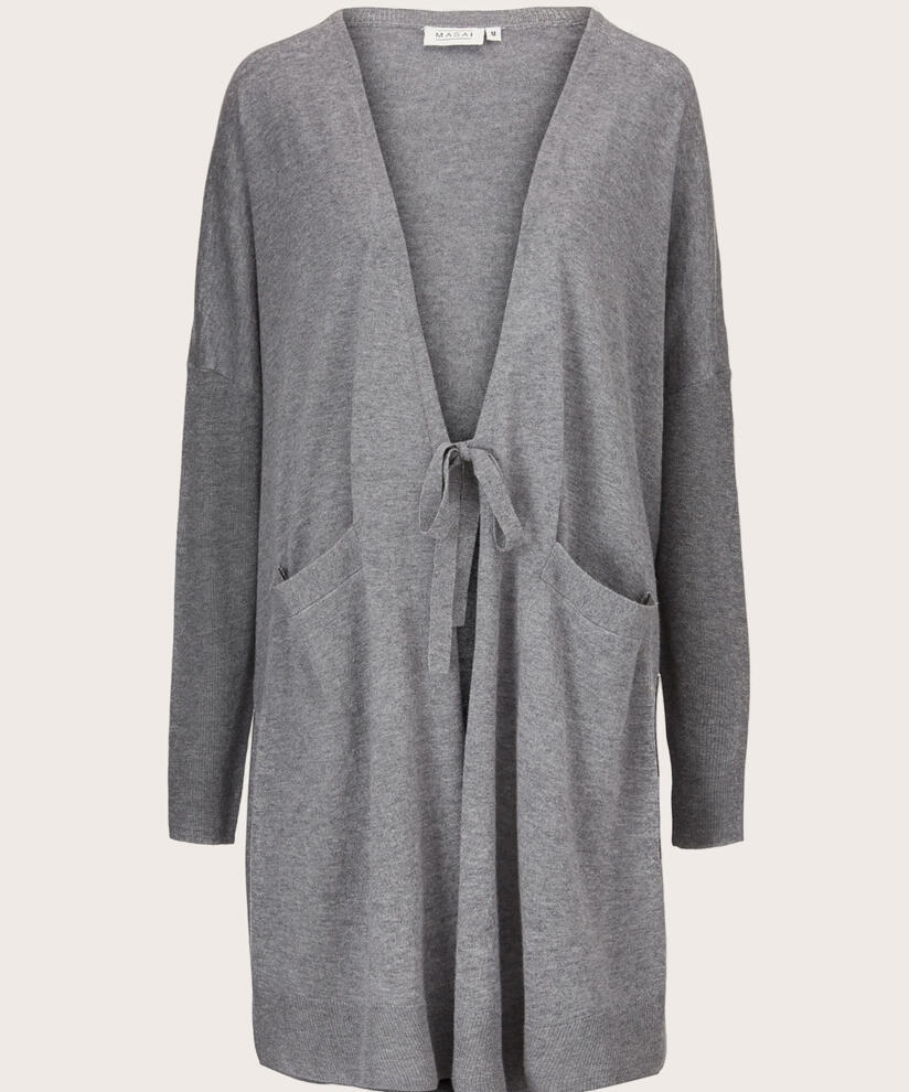 LUCY CARDIGAN, M. Grey mel.