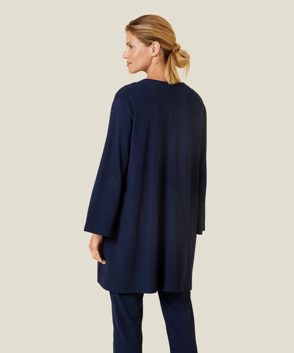 JENAMA JERSEY JACKET, Navy Blazer