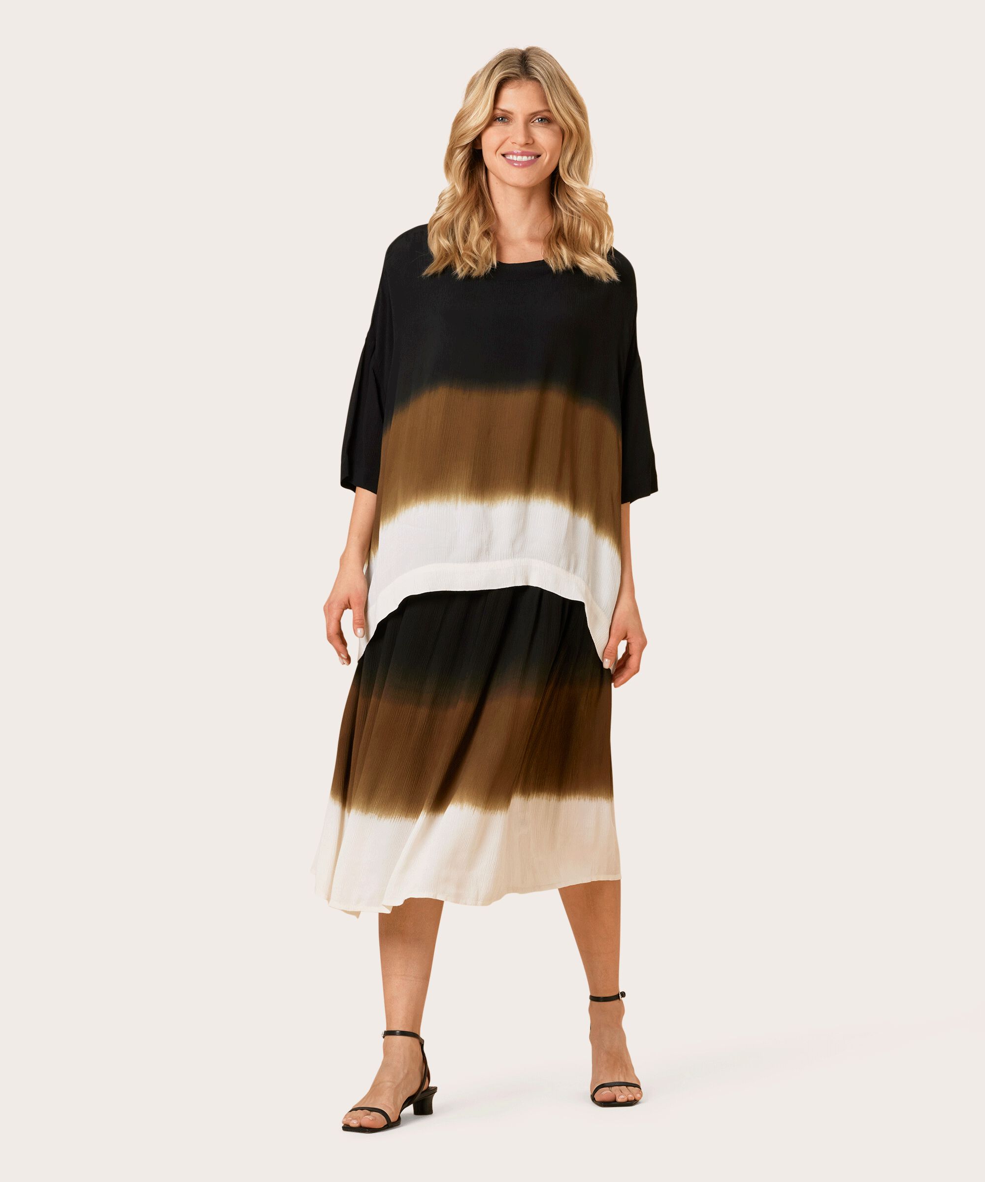 SONYA SKIRT, Bronze Brown
