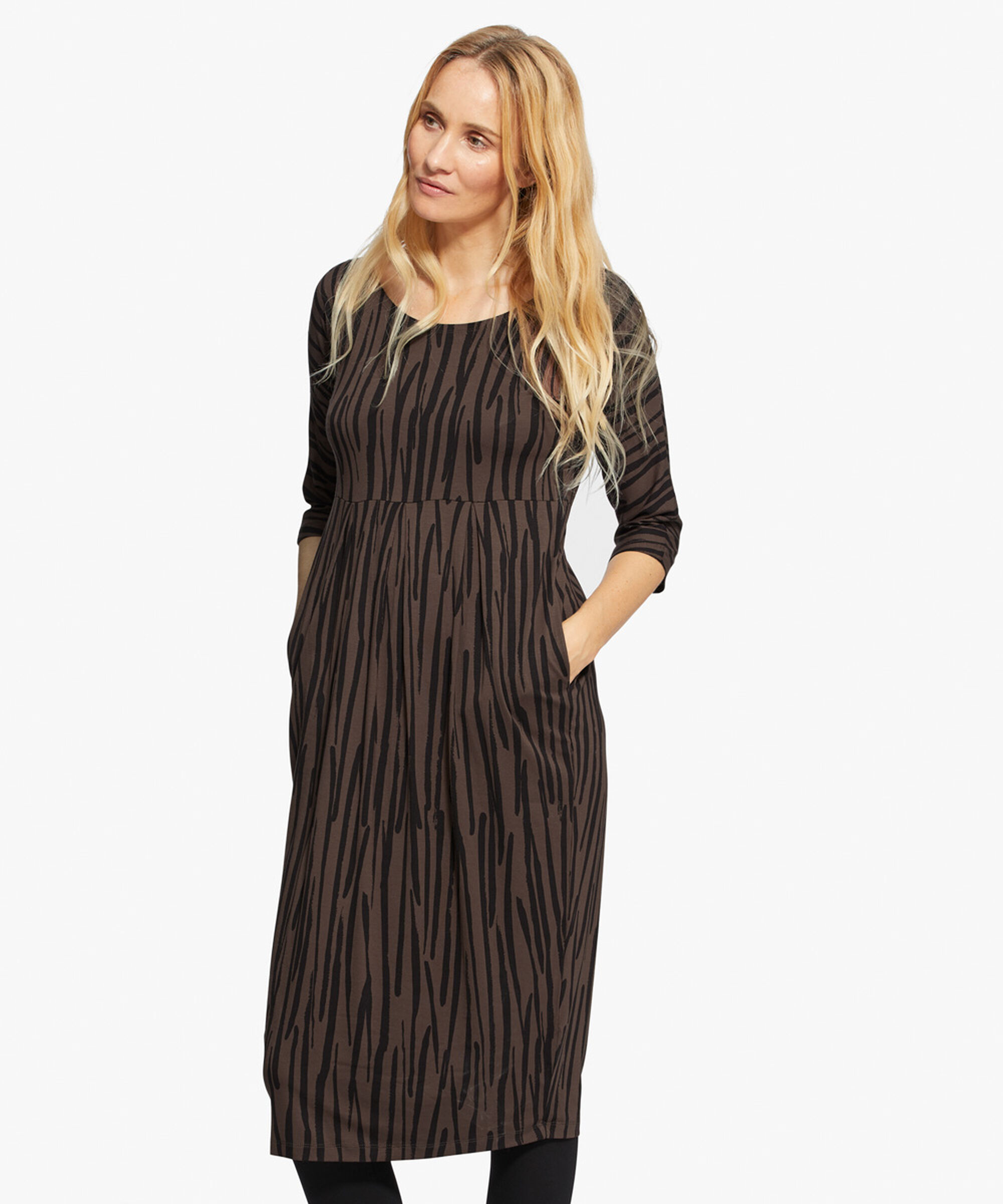 NIMA DRESS, Chocolate