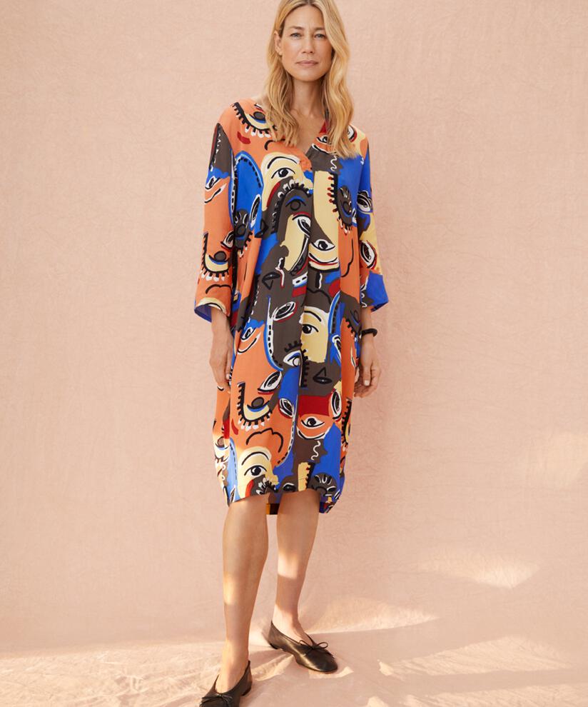 Nodetta Dress, Crocodile
