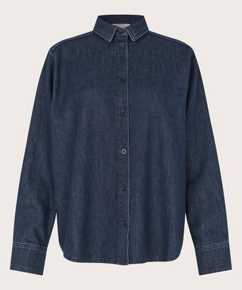 Ishana Denim Shirt, Dark Denim