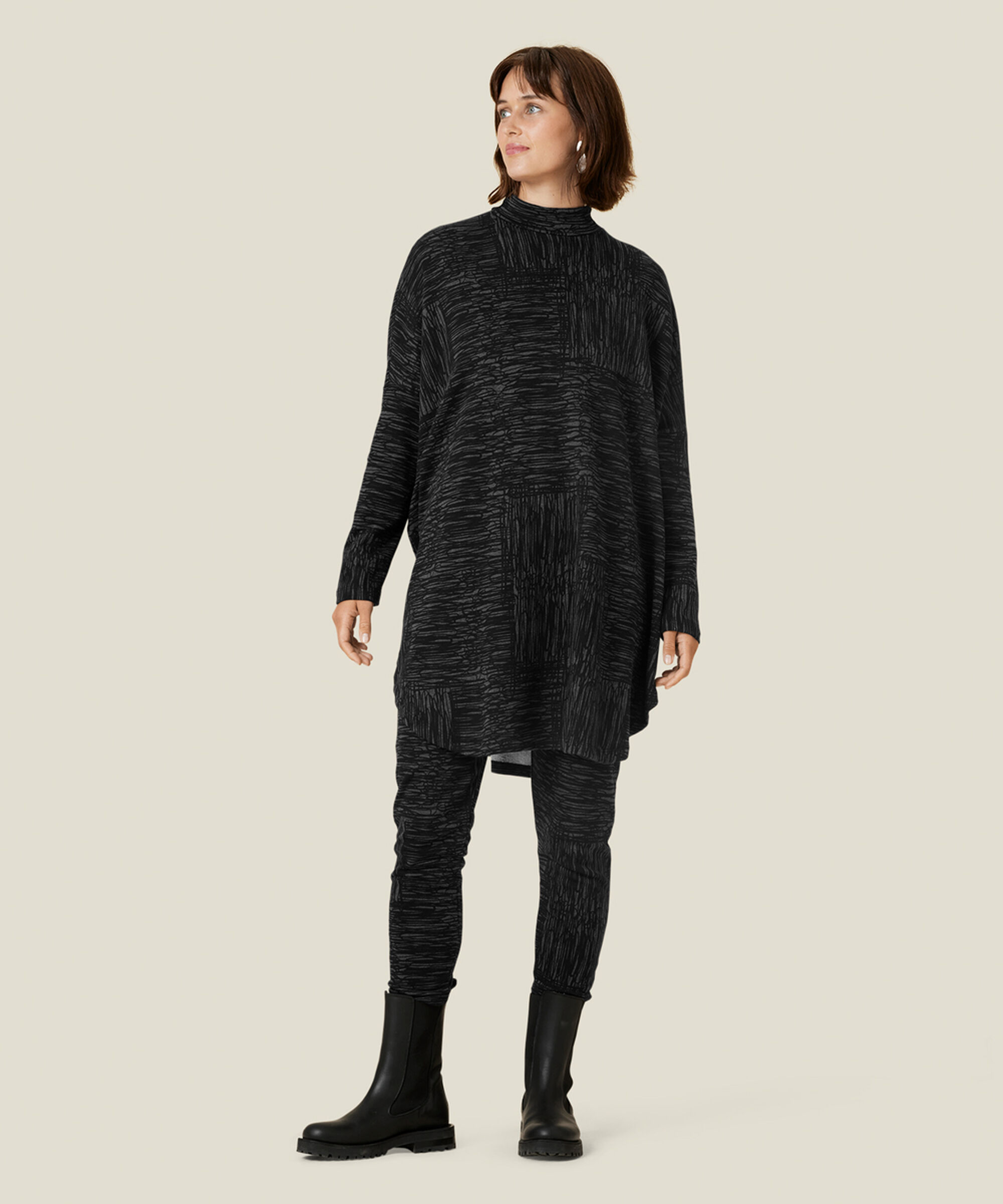 PARISSI JERSEY TROUSERS, Black