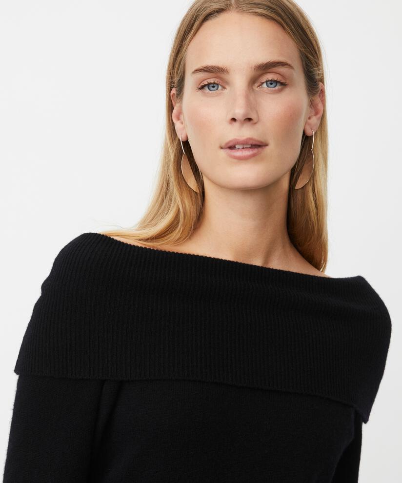 Floraia Woolen Jumper, Black