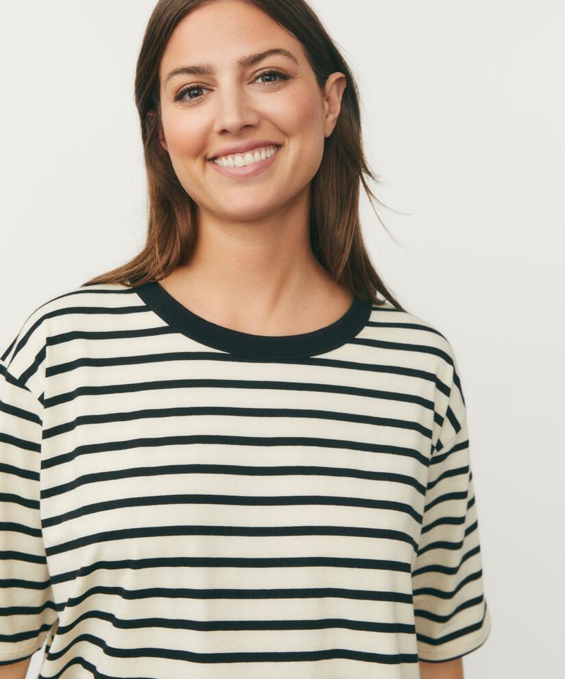 Doreann Jersey Top, Black