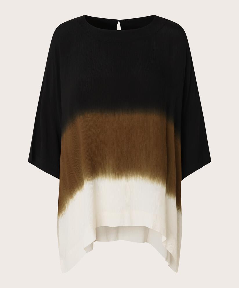 DEGANA BLOUSE, Bronze Brown
