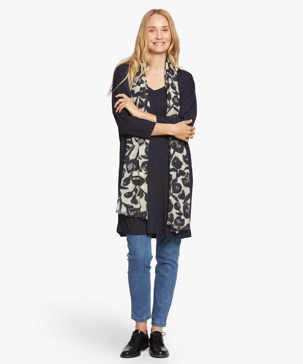 AGNETE SCARF, Steel Grey