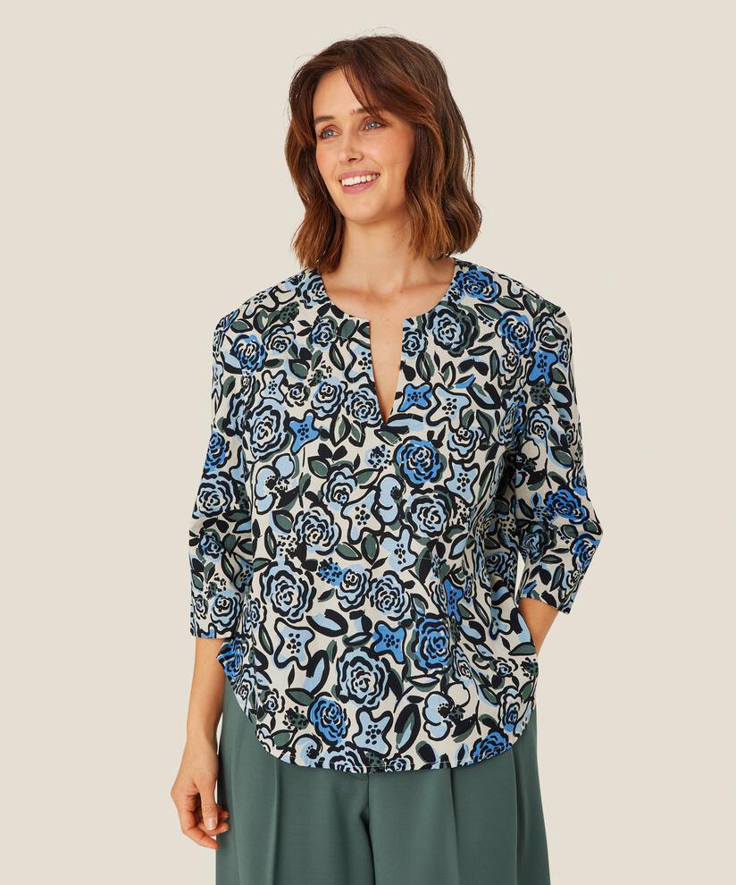 Dervla Blouse, Blue Bonnet