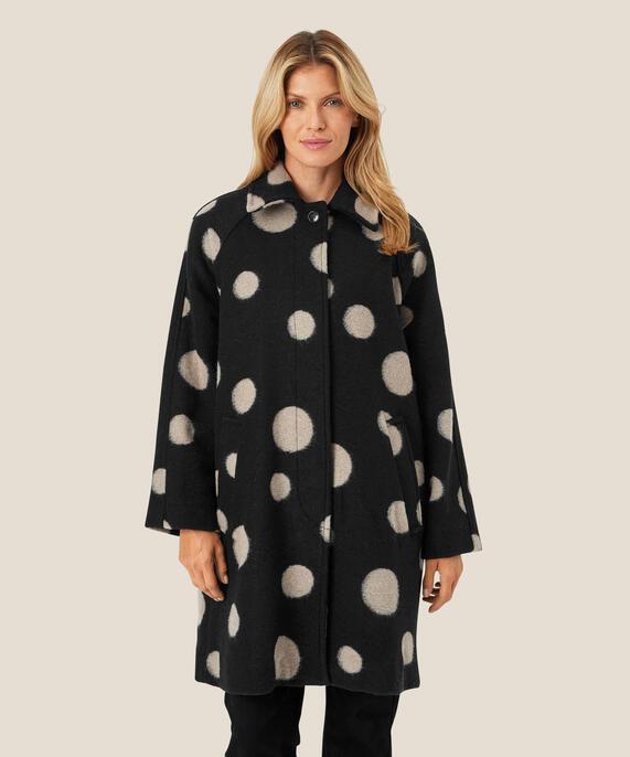 Tunila Wool Coat, Black