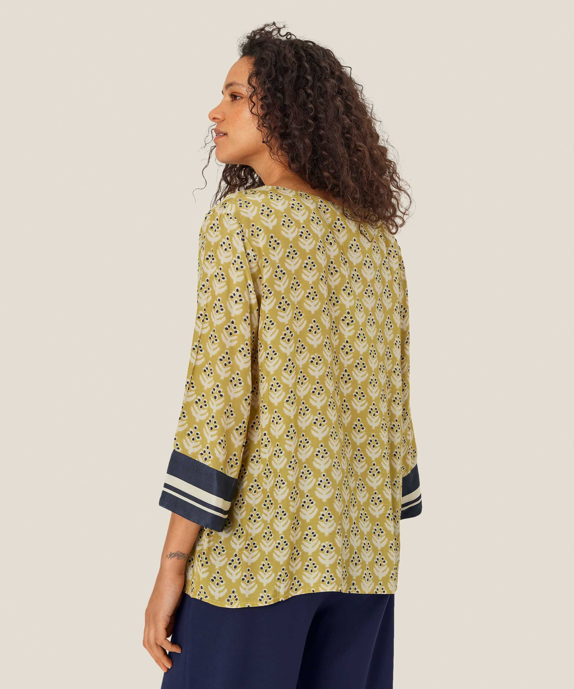 Byrana Blouse, Burnish Gold