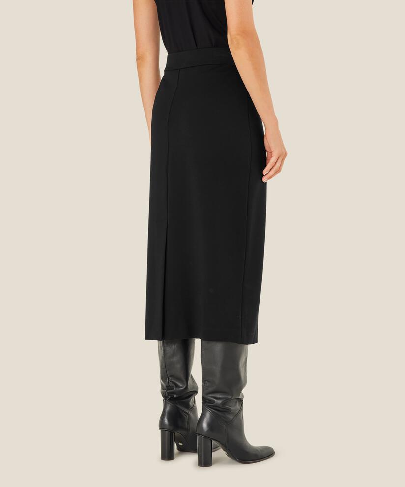 Stephanie JERSEY Skirt, Black