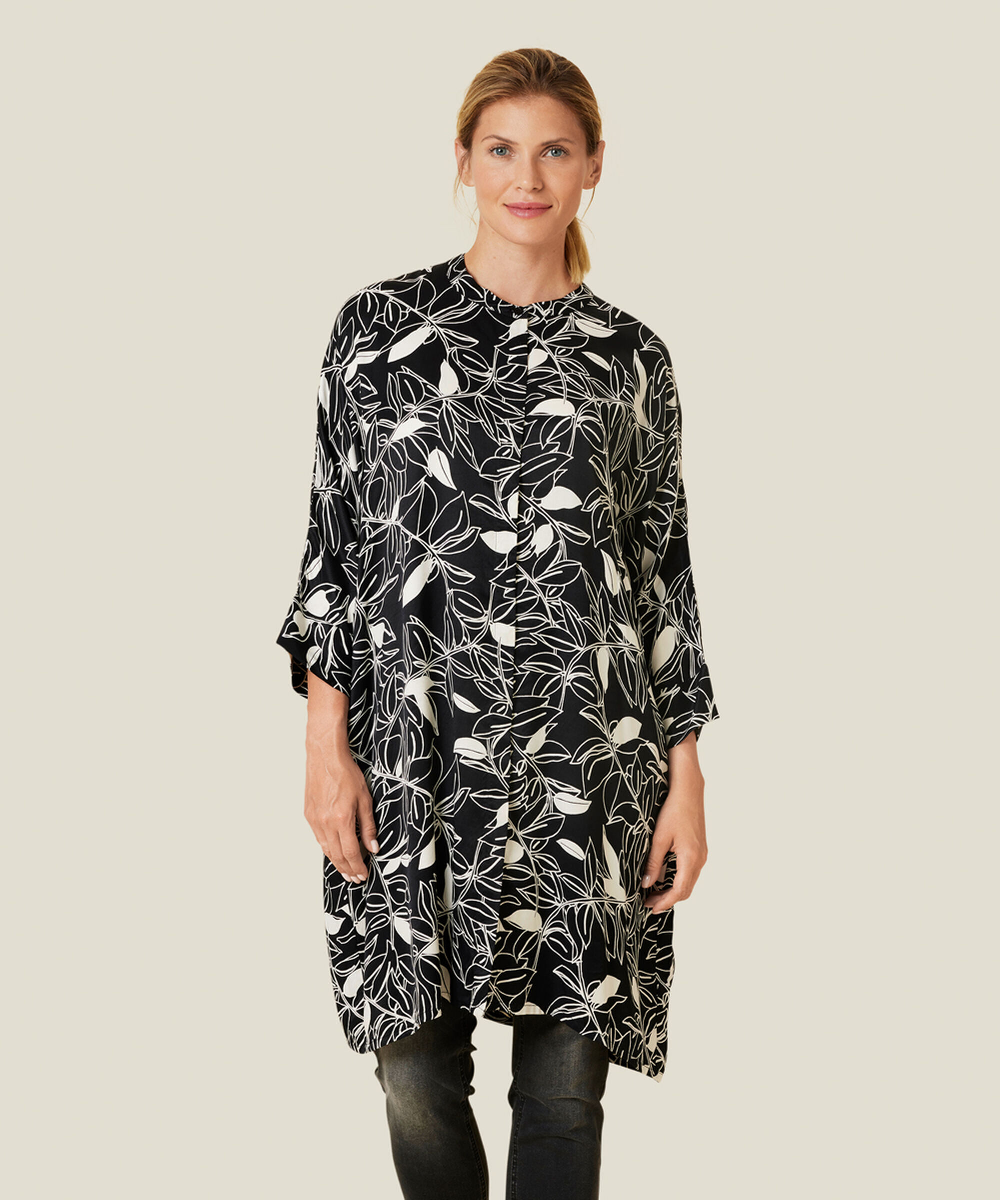 IOSETTA SHIRT DRESS, Black