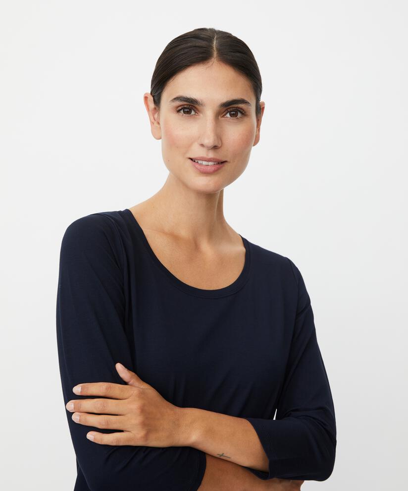 Cecille JERSEY Top, Navy