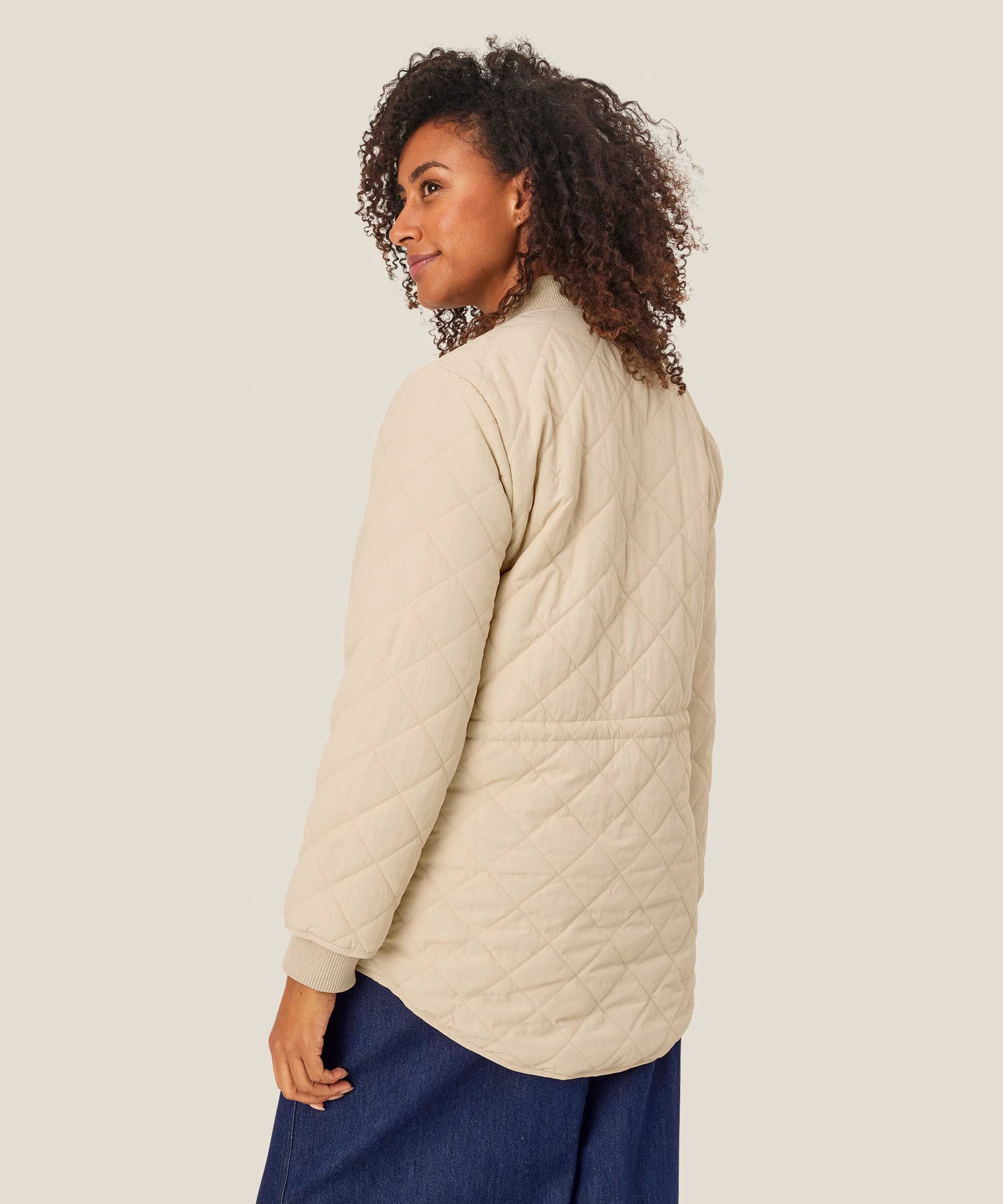 Topasi Coat, Oyster White