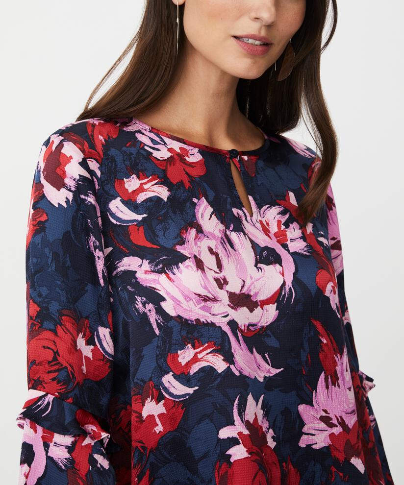 Bimelda Blouse, Scarlet Sage