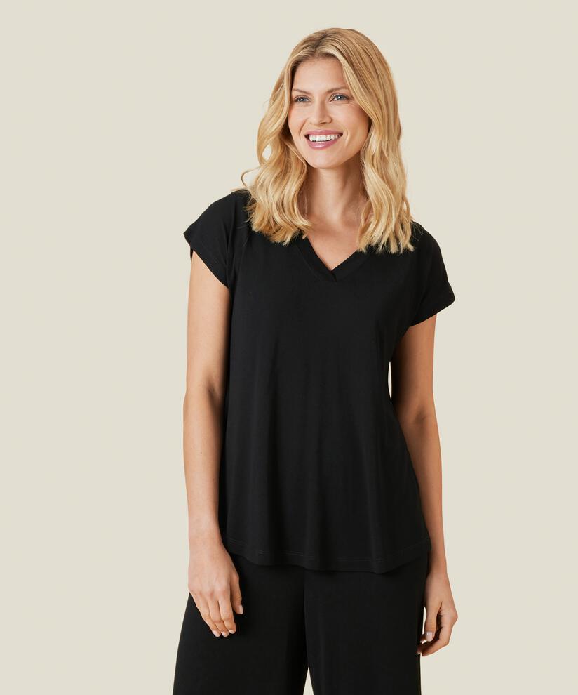 Efa JERSEY Top, Black, hi-res
