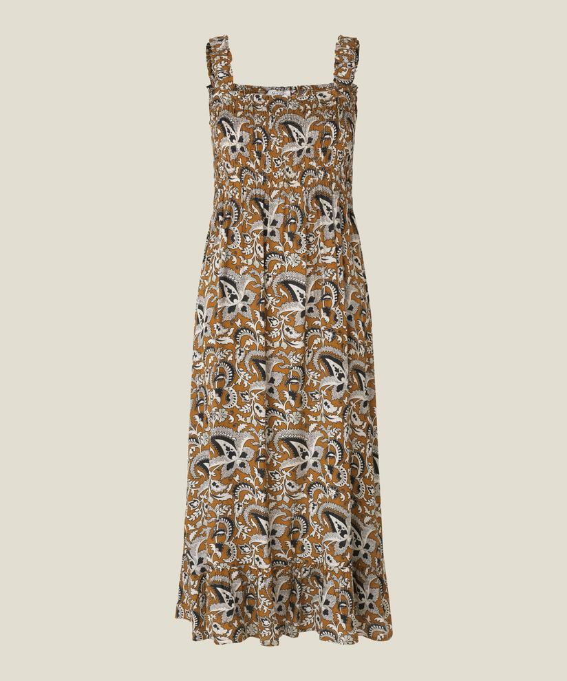 NISENI DRESS, Bronze Brown, hi-res