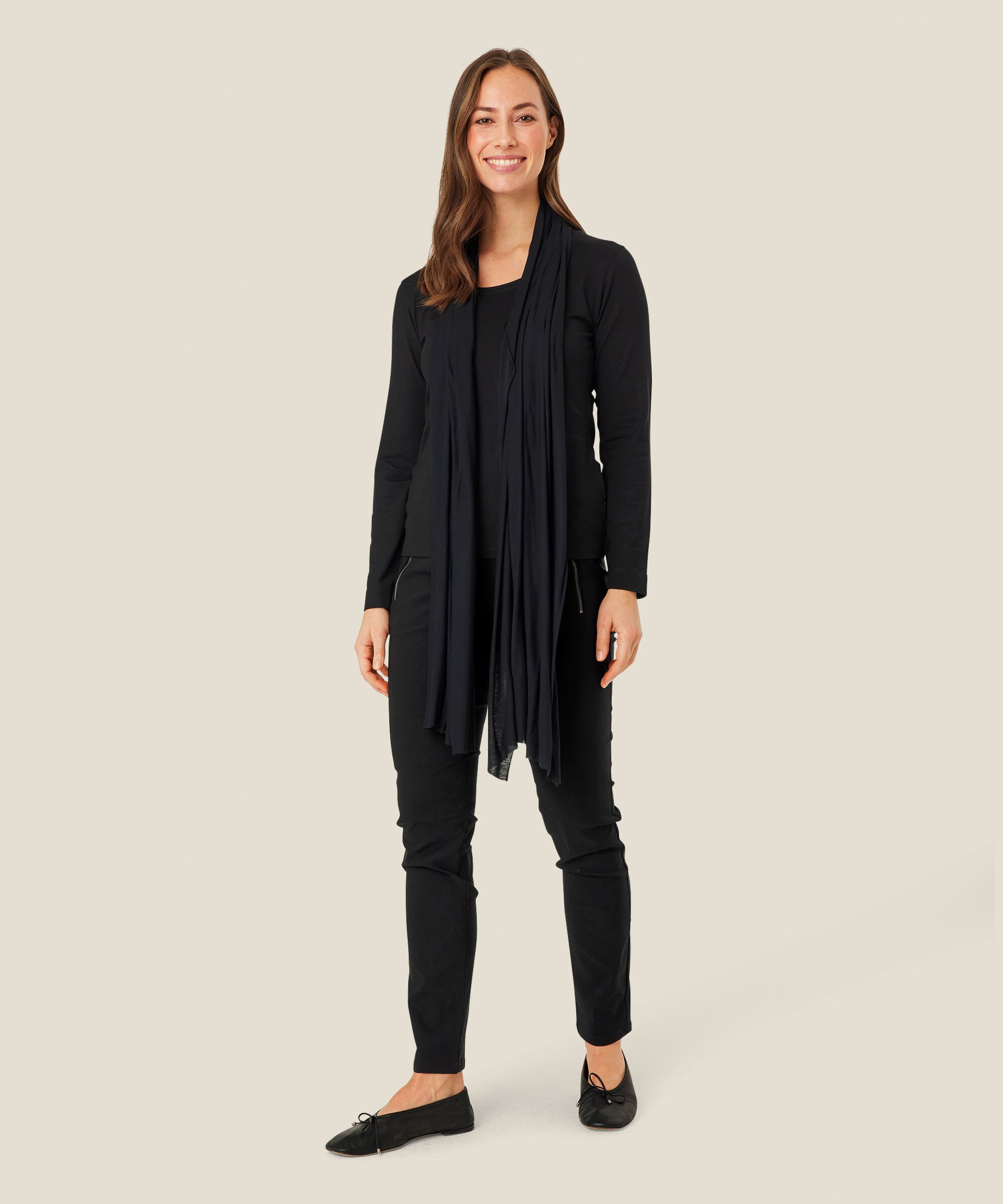 Amega JERSEY Scarf, Black