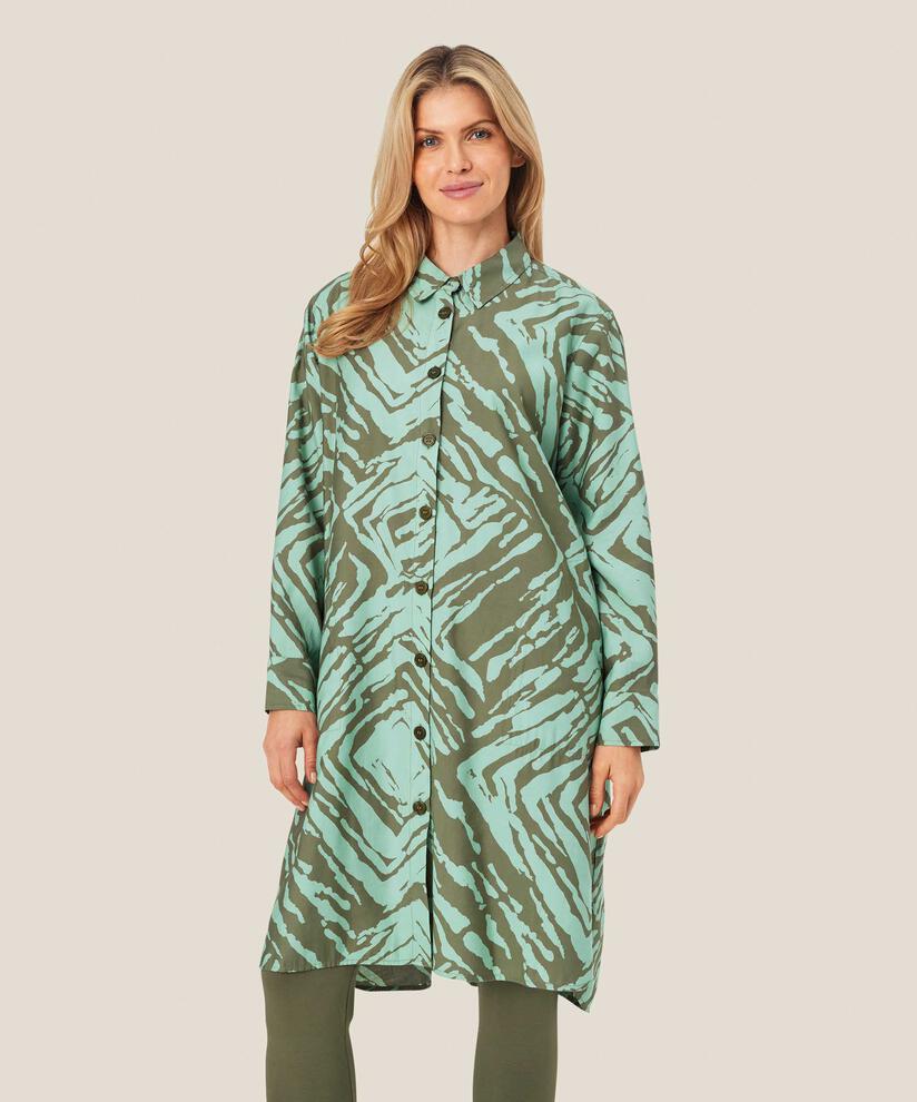 Ninel Shirt Dress, D. Lichen Green