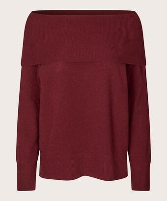 Floraia Woolen Jumper, Tawny Port