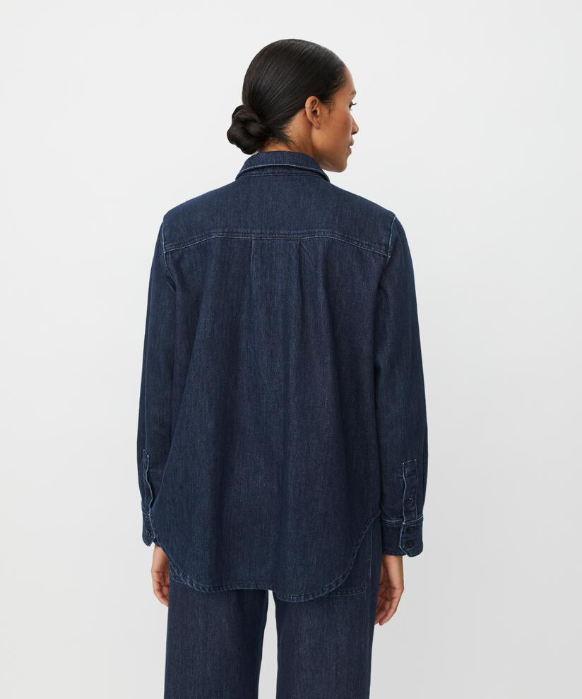 Ishana Denim Shirt, Dark Denim