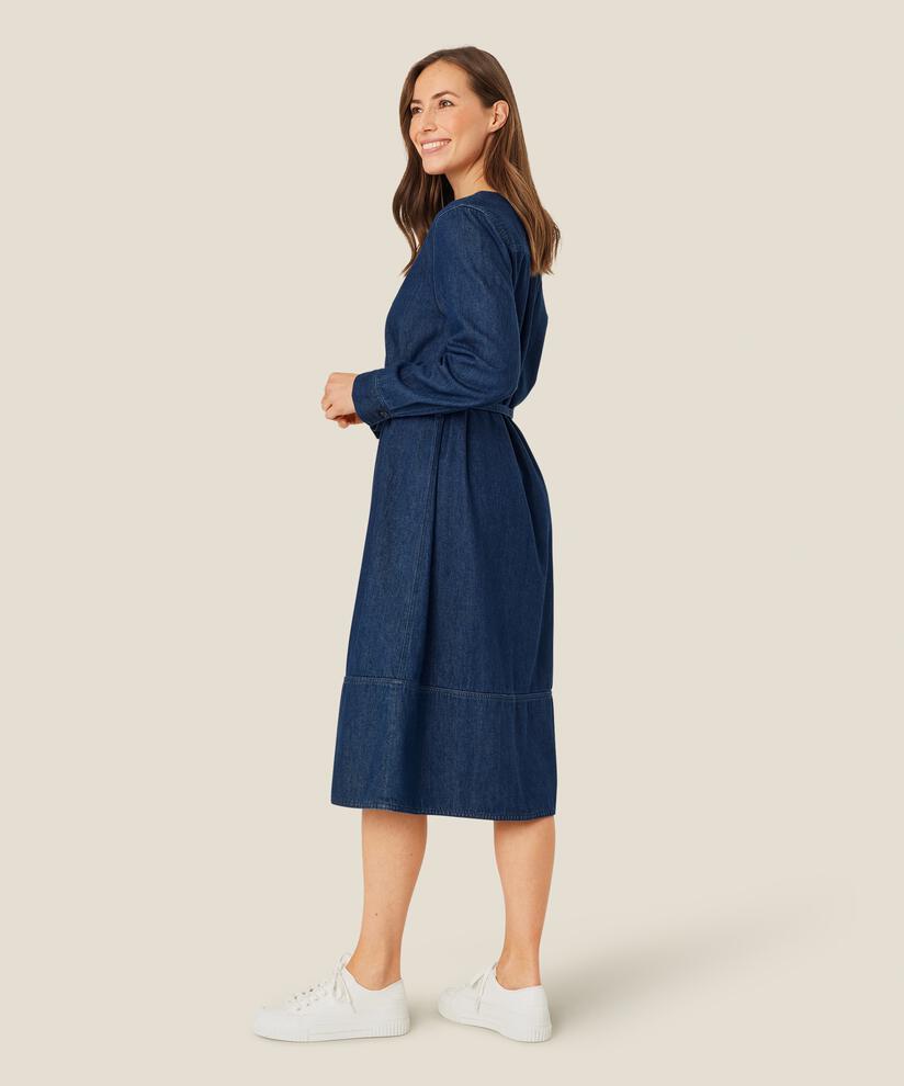 Nisha Dress, Dark Denim
