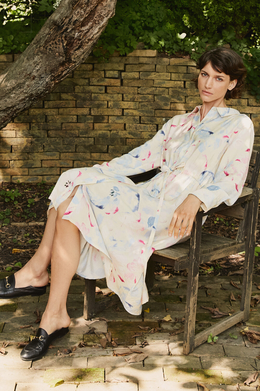 Nova Shirt Dress - Primrose, Helle Jersey Slip Dress - Cream