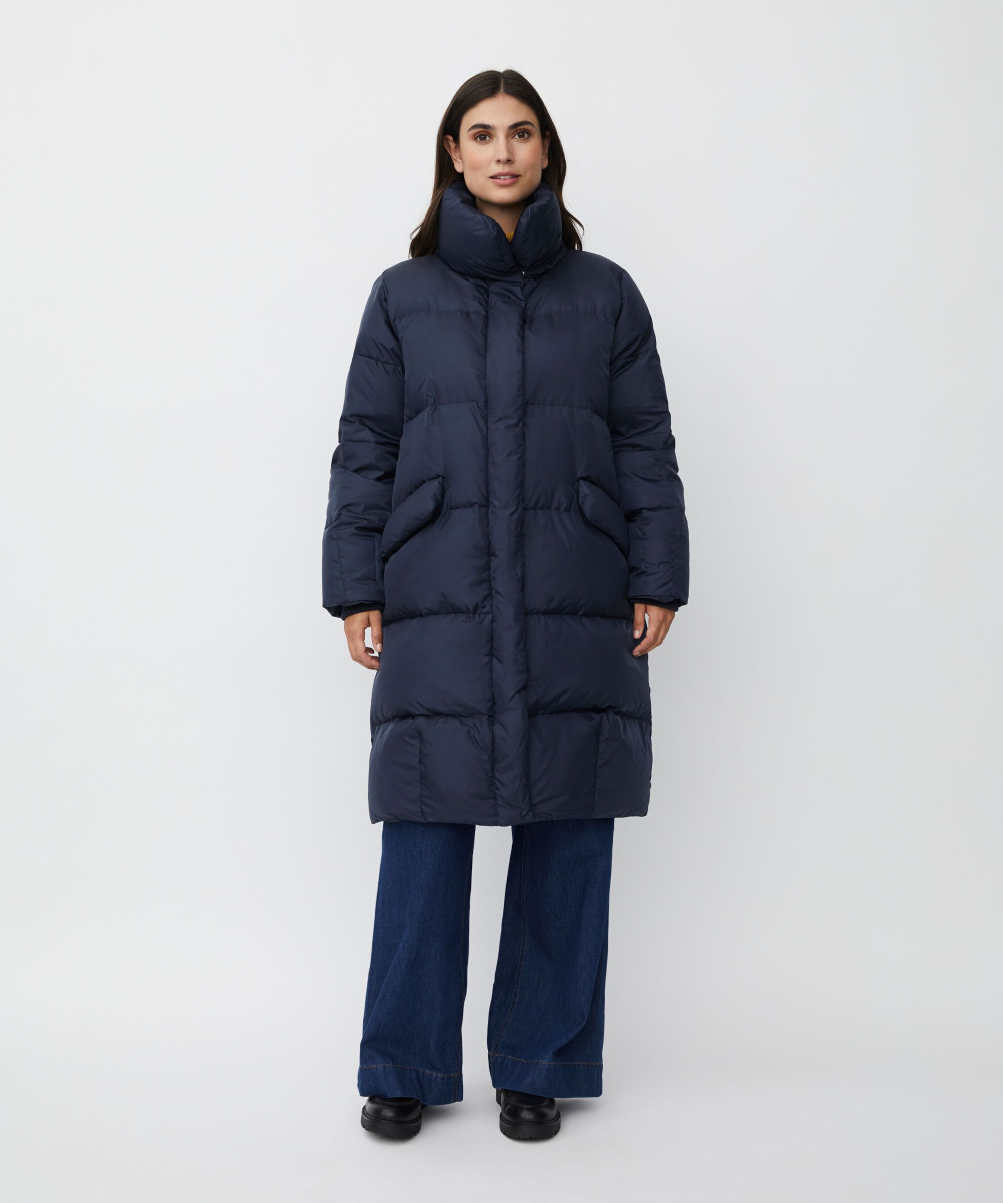Torinna Down Coat, Mood Indigo