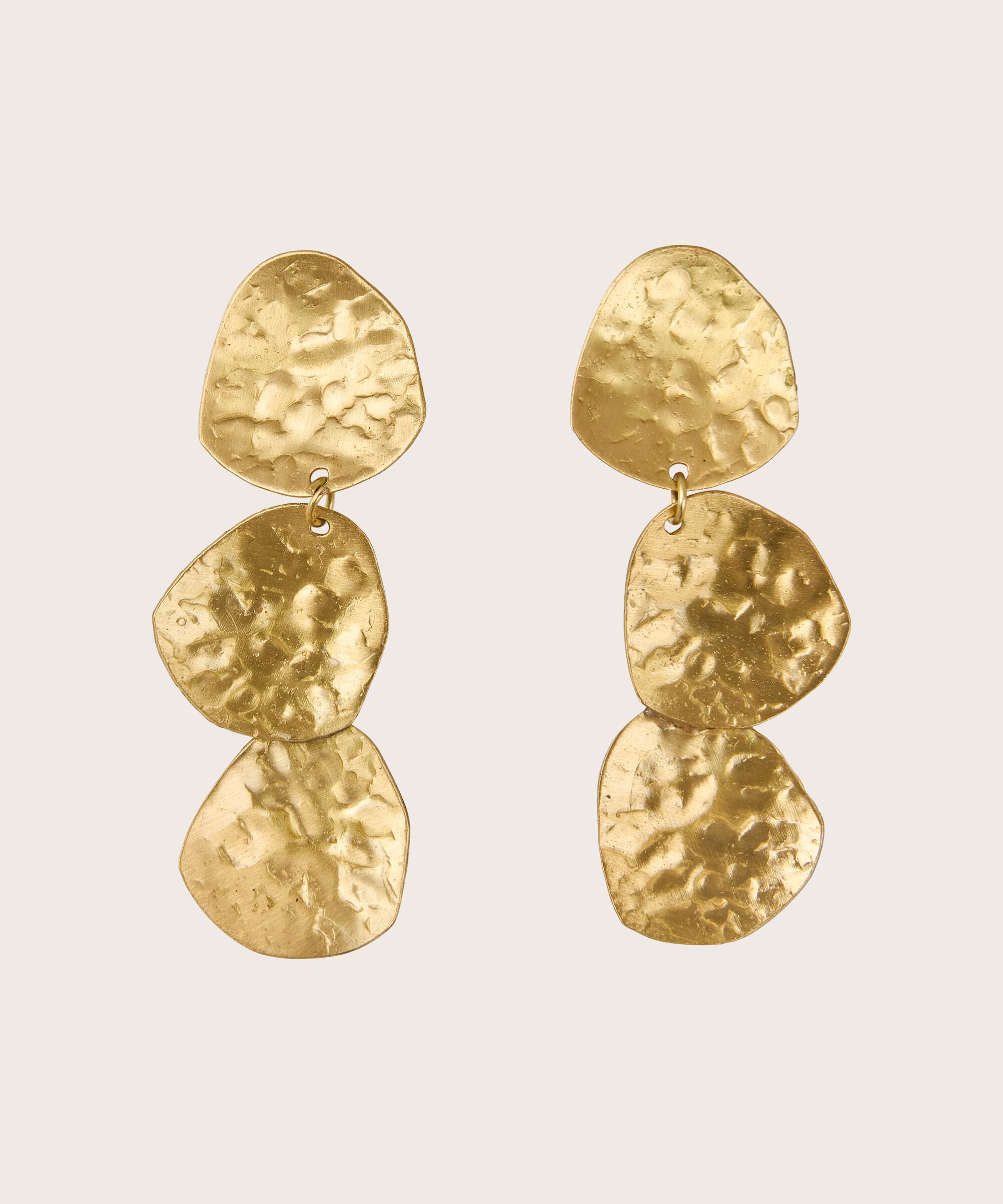 Reesel Earrings, Gold