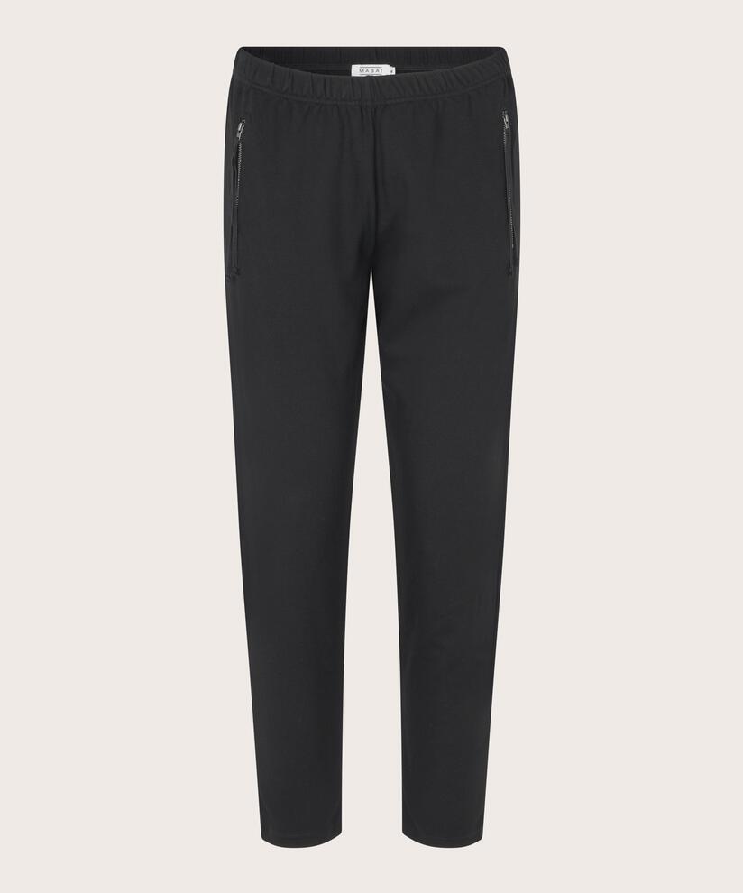 Parissi Jersey Trousers, Black