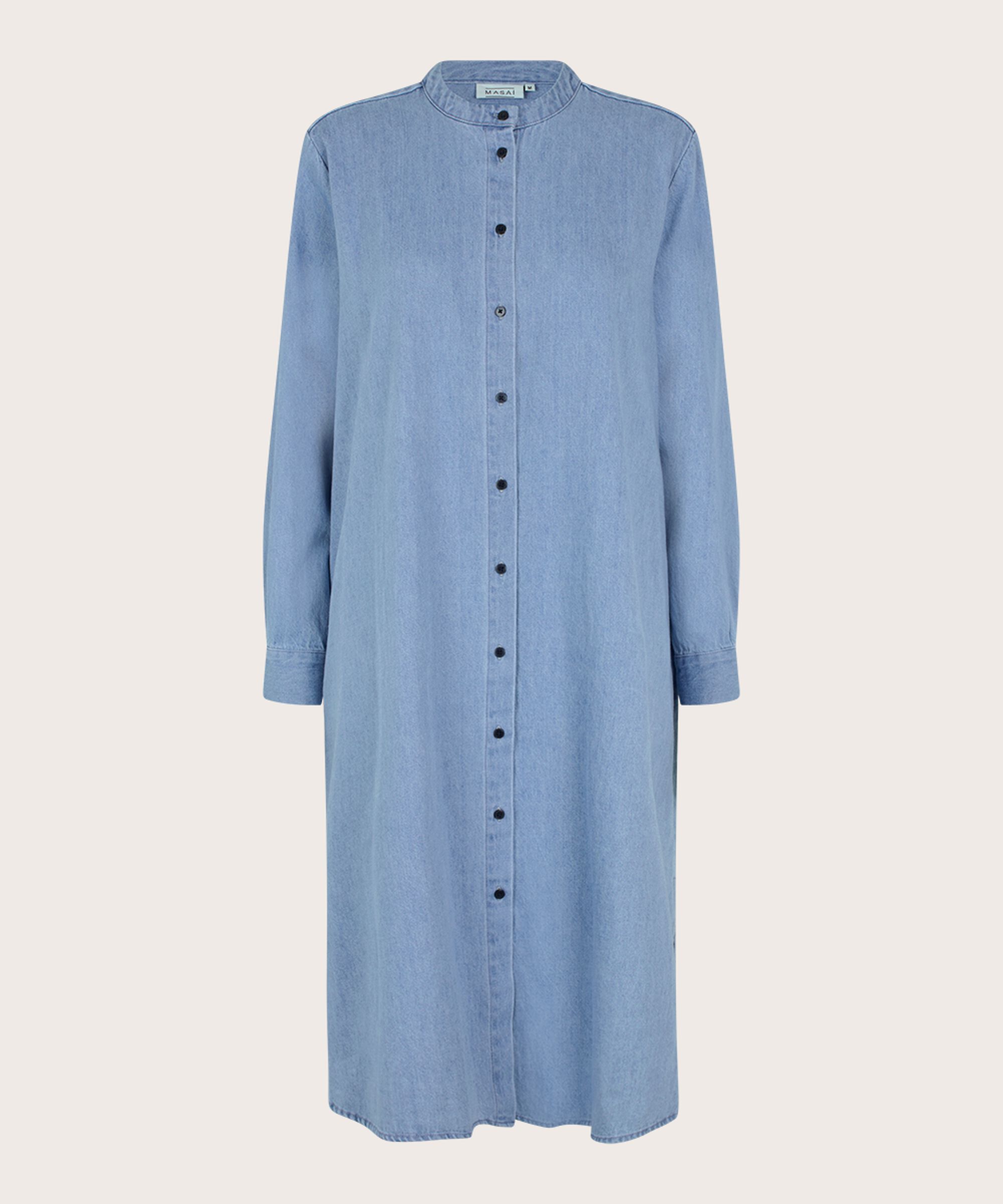 Naja Denim Shirt Dress, Light Denim
