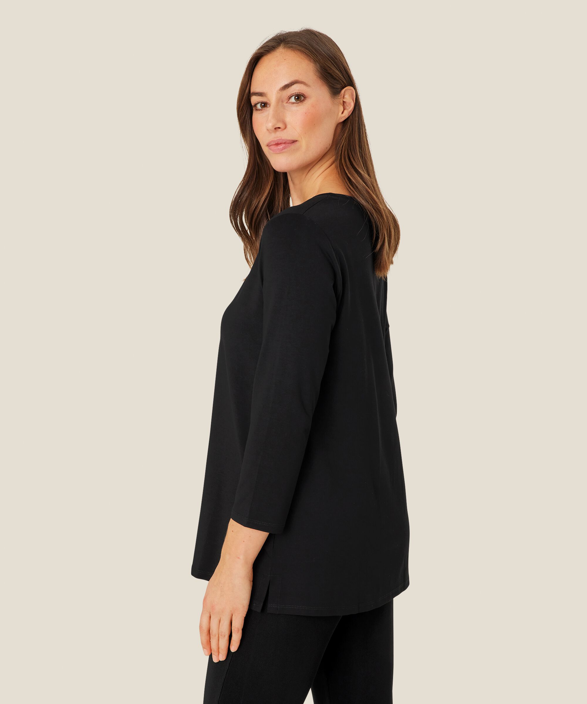 Cecille JERSEY Top, Black