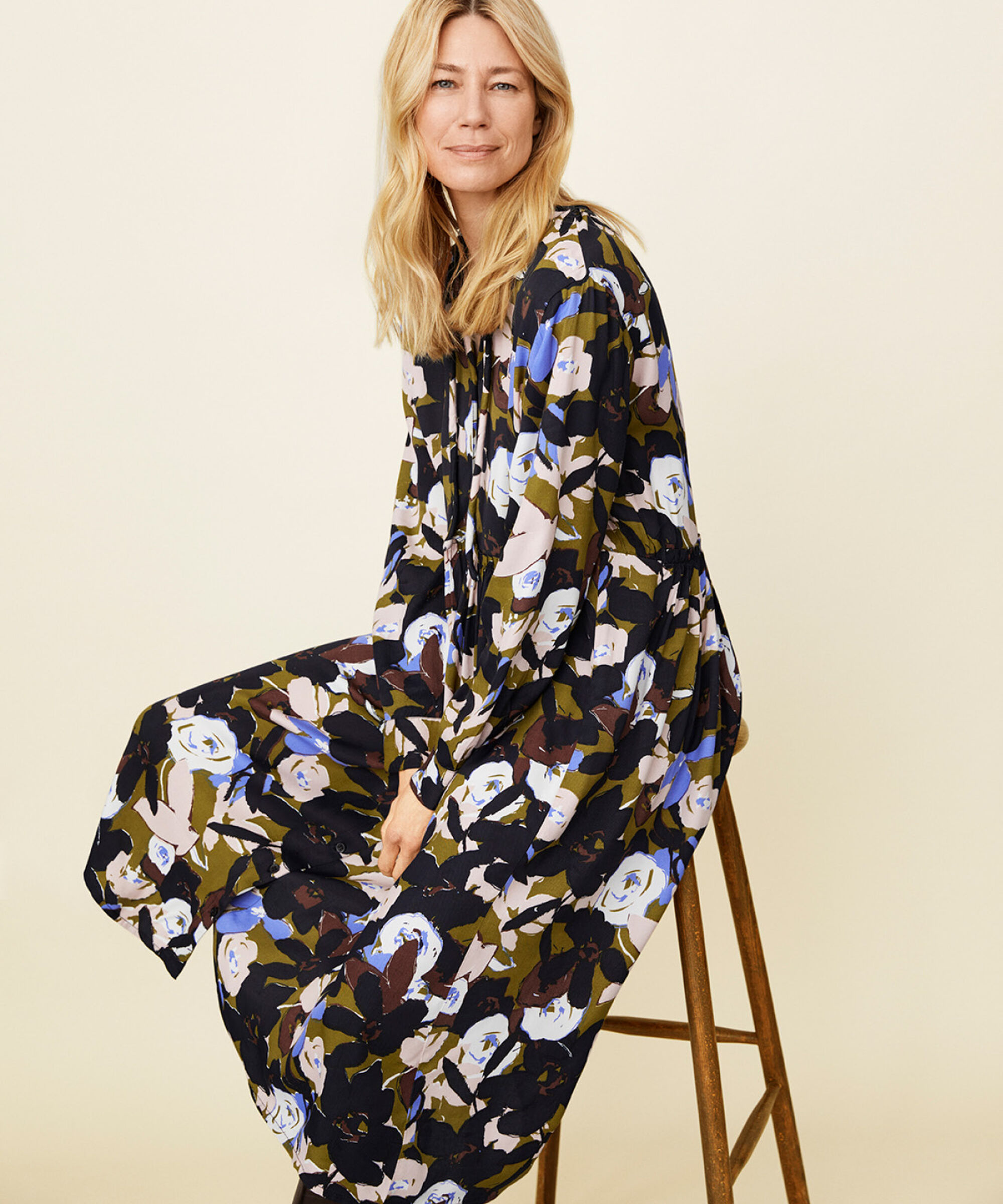 Najal Shirt Dress, Fir Green