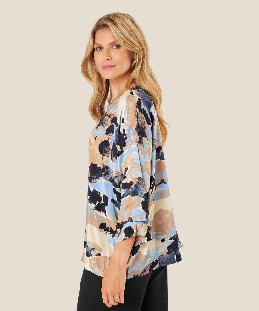 Becca Blouse, Steel Grey