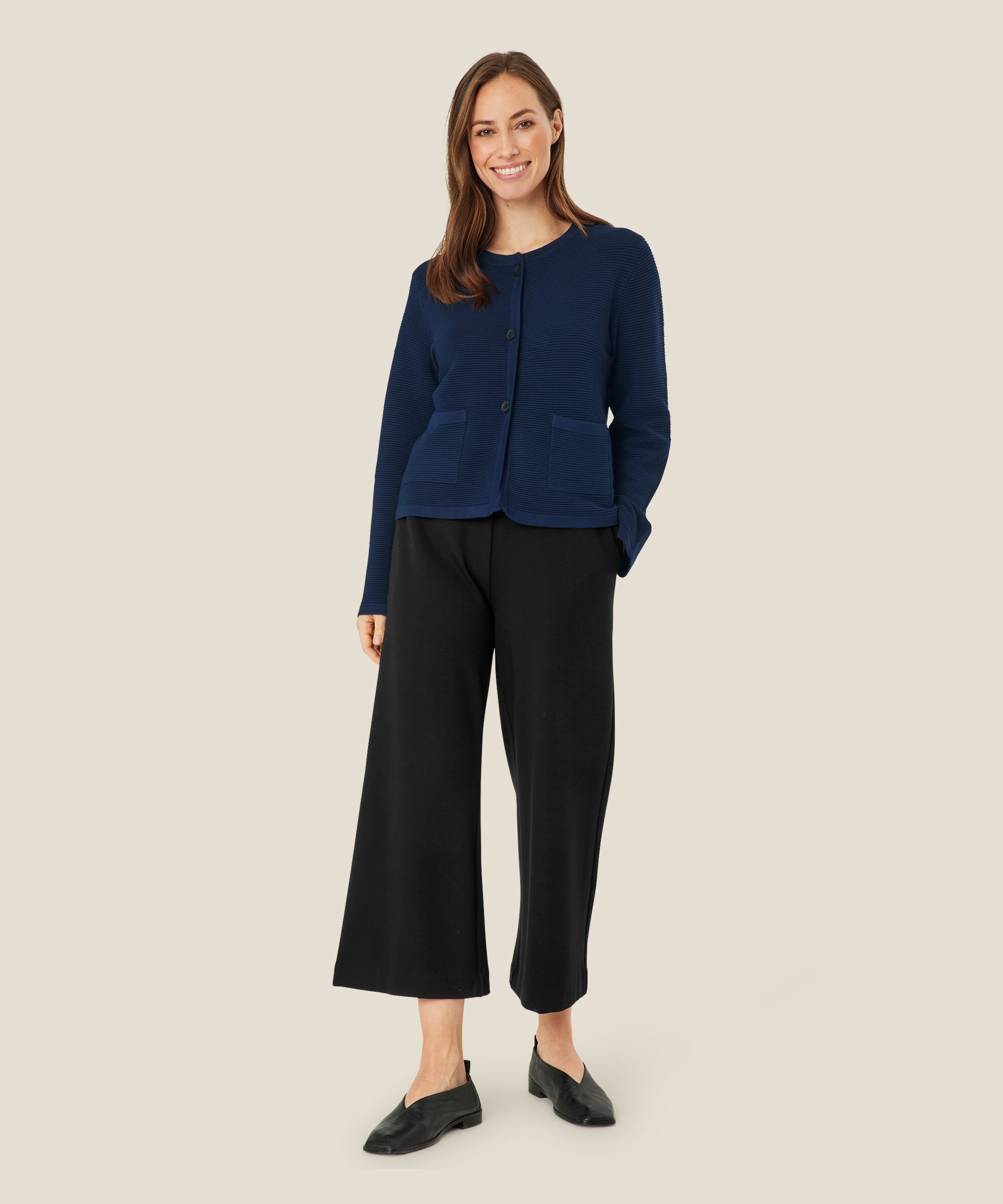 Luschia Cardigan, Maritime Blue