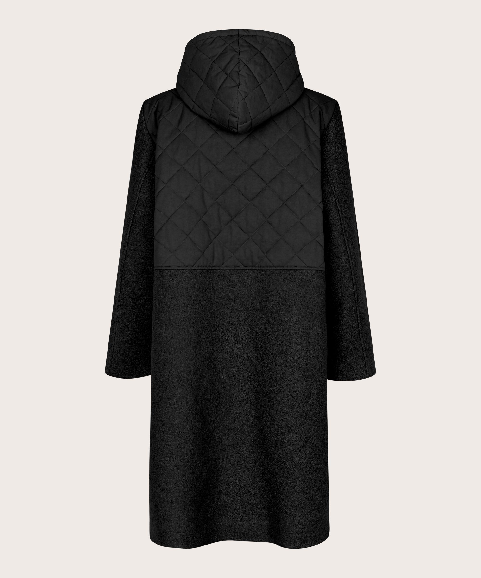 Tamsin Wool Coat, Black