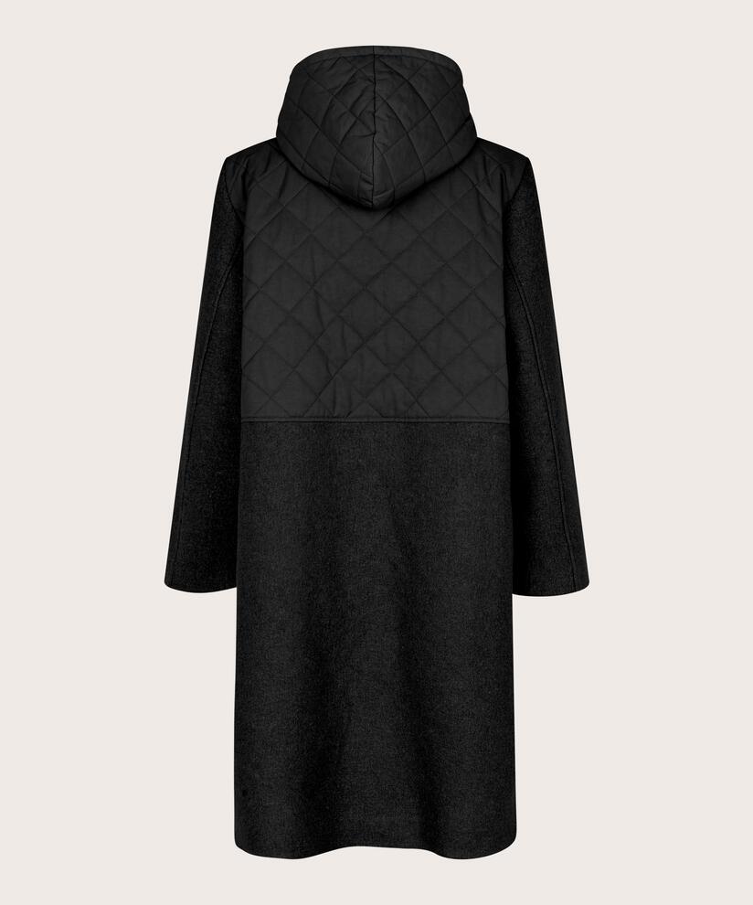 Tamsin Wool Coat, Black