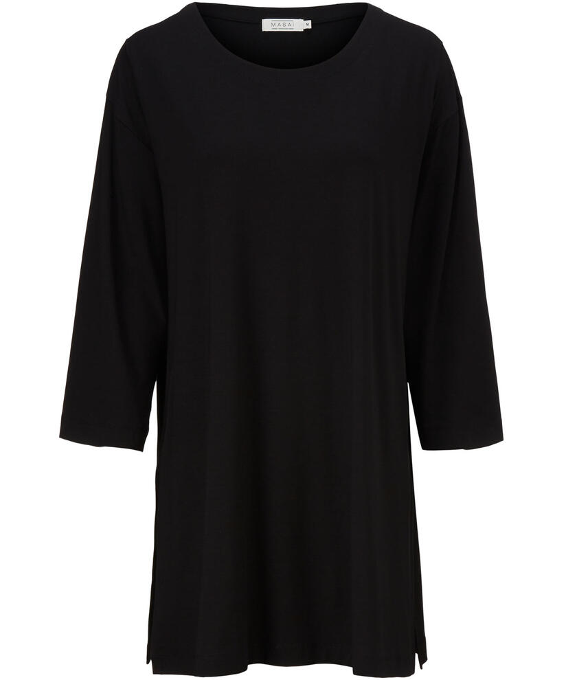 GIOVANA JERSEY TUNIC, Black