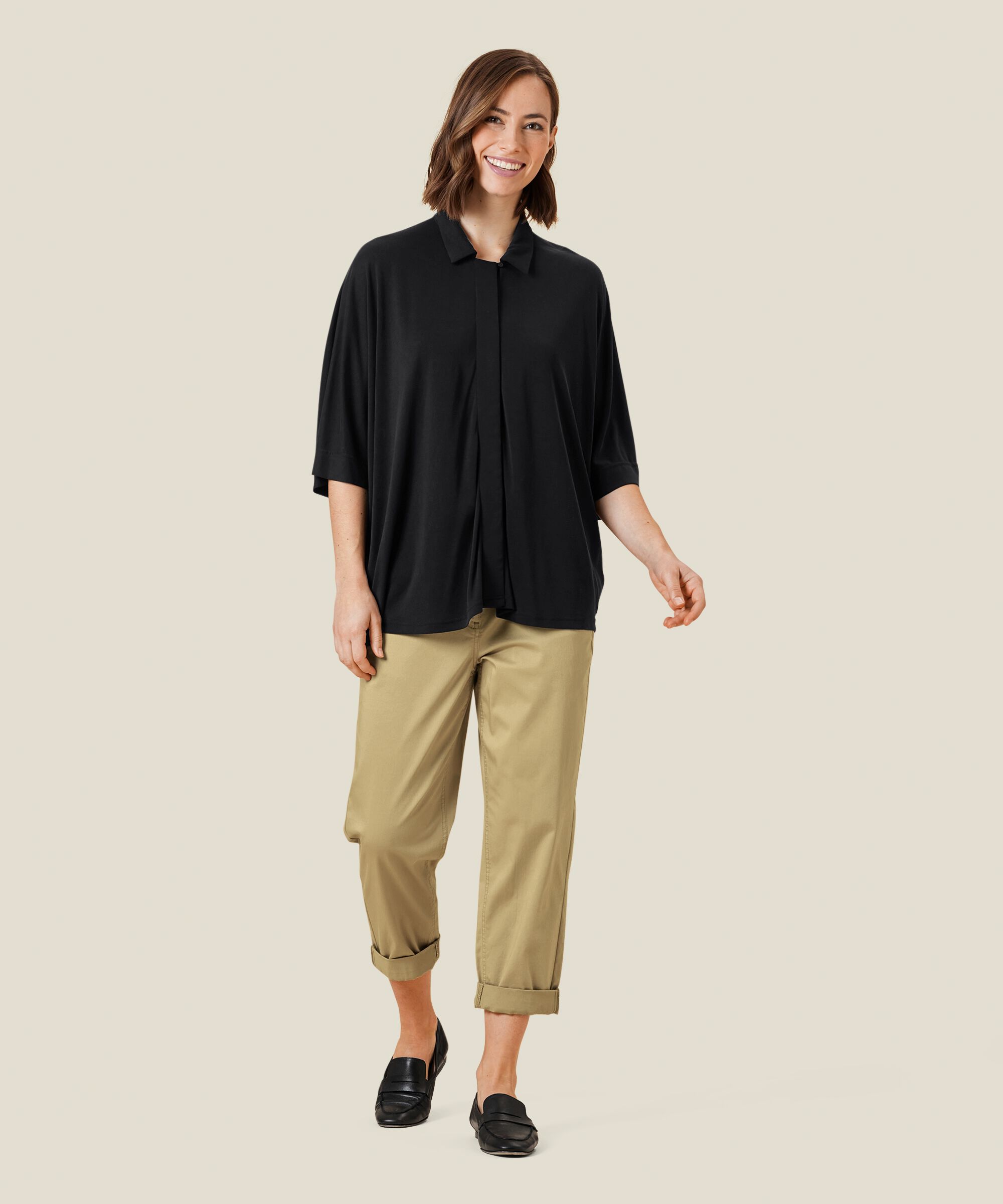 Irana JERSEY Shirt, Black