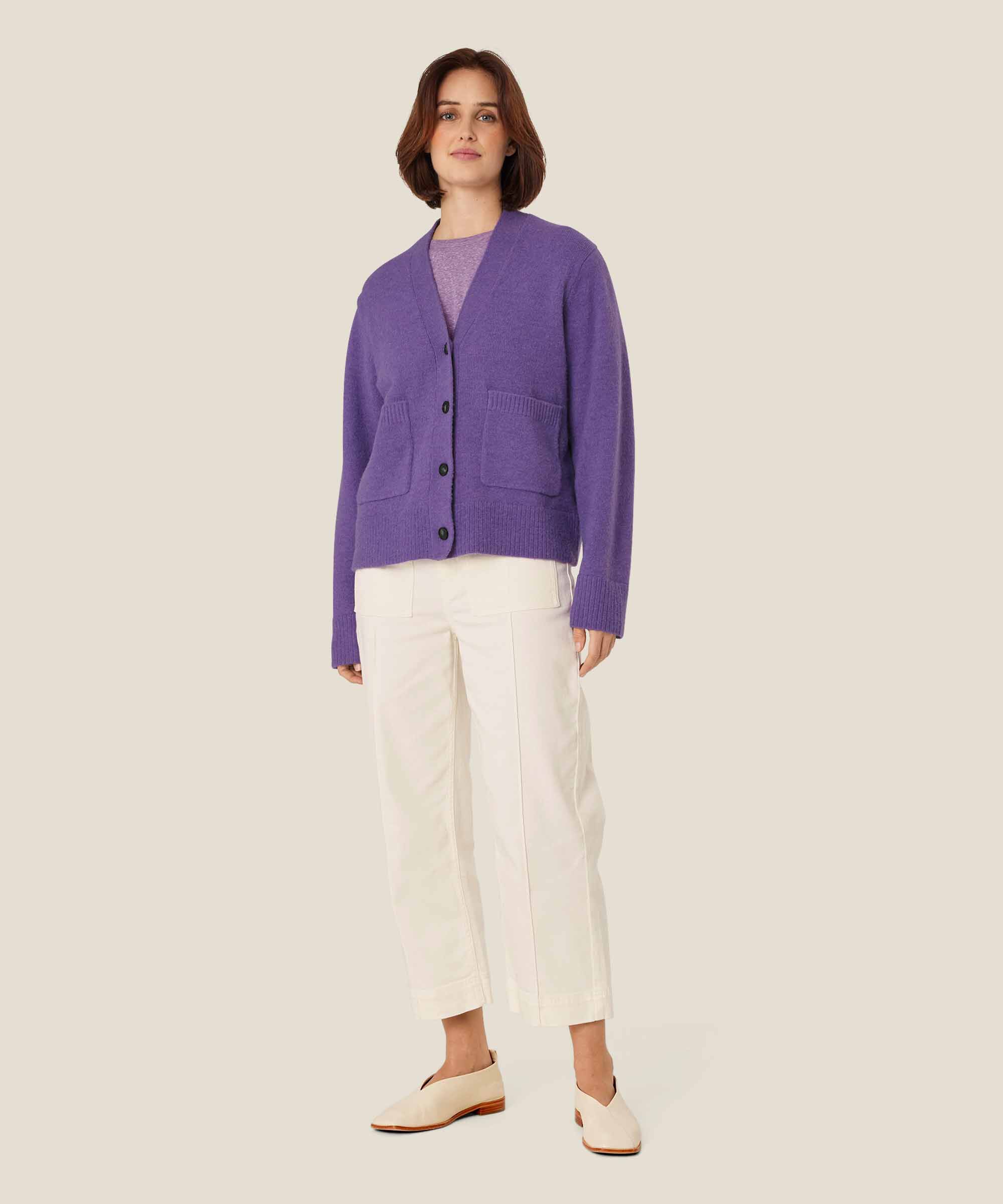 Lettie Cardigan, Meadow Violet
