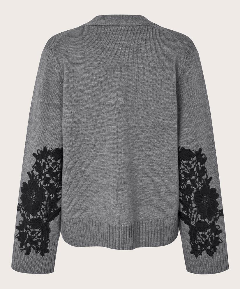 Leviane Cardigan, M. Grey mel.